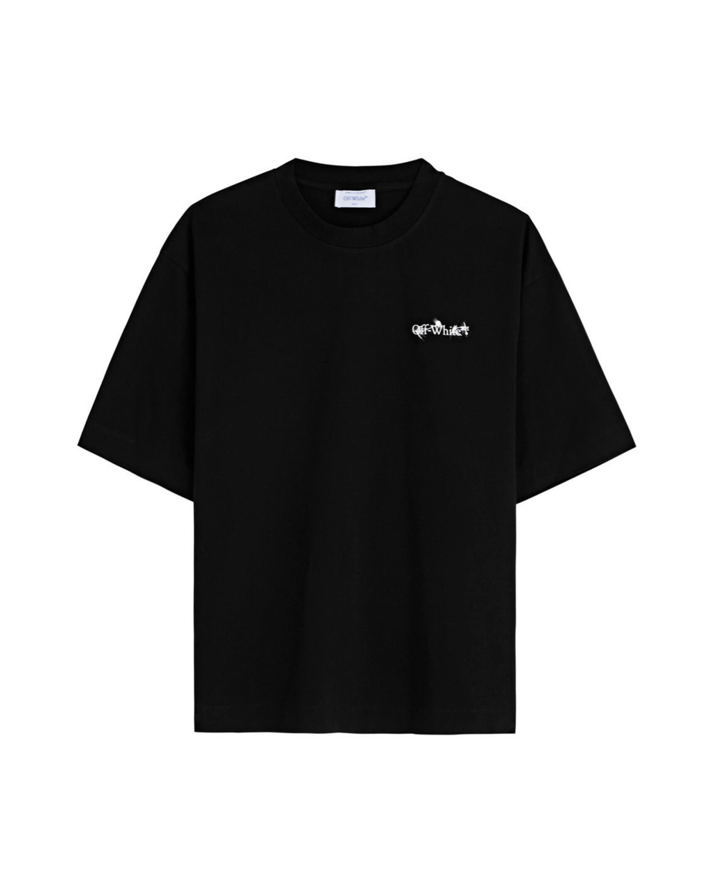 Off White Flower Arrow Tee Black