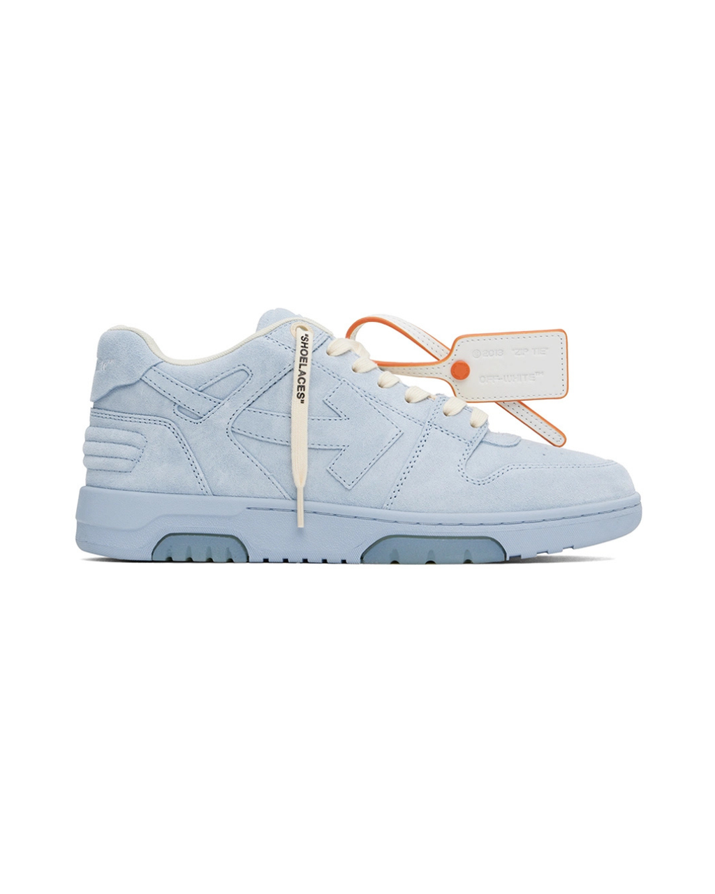 Off White Out Of Office Suede Light Blue