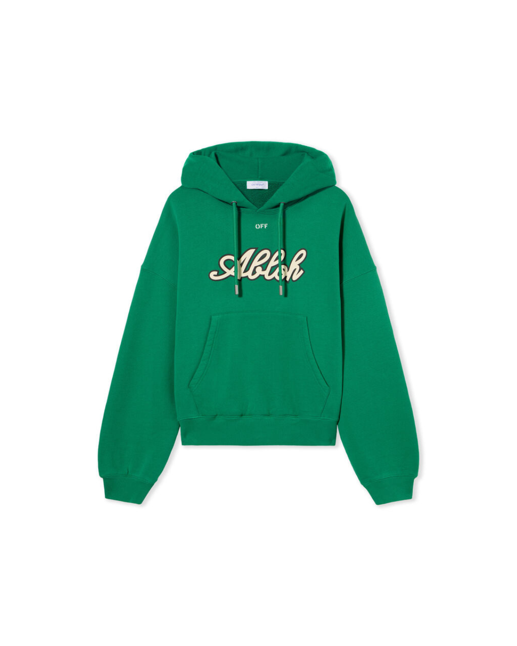 Off White Hoodie Green Football