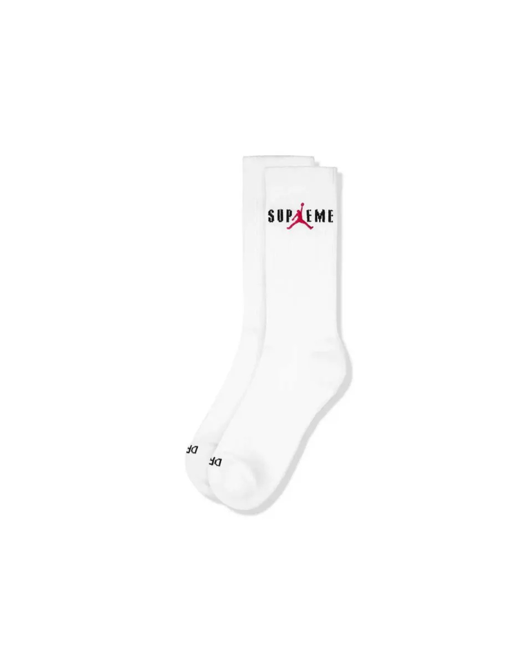 Supreme x Jordan White Crew Socks (2 Pack)