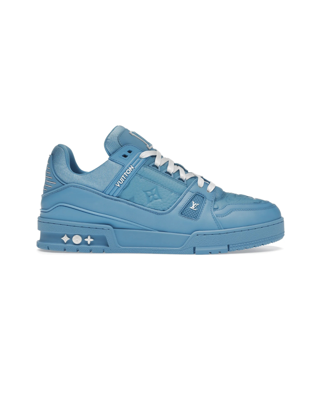 Louis Vuitton Trainer Bblue Embossed Monogram