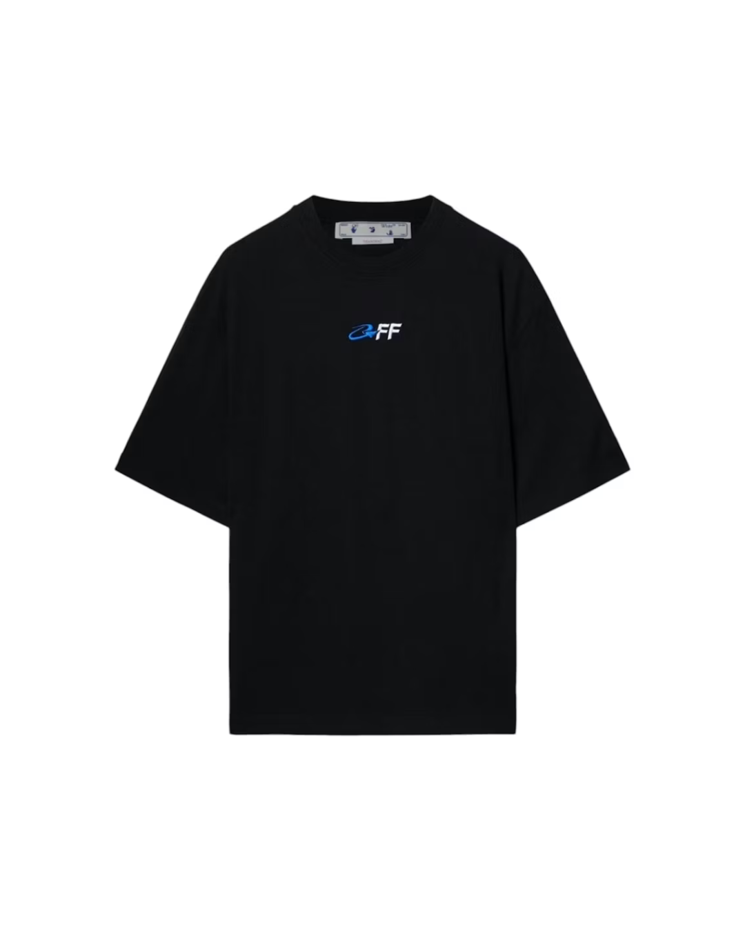 Off White Tee Embroidered Logo Black