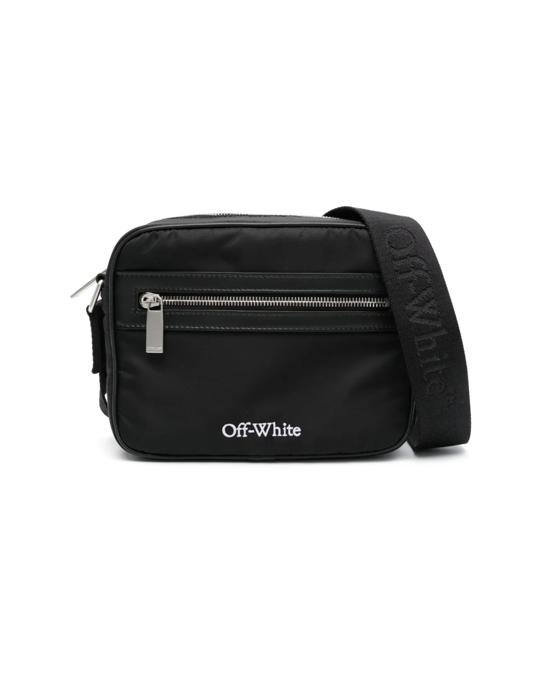 Off White Outdoor Nylon Camera Bag