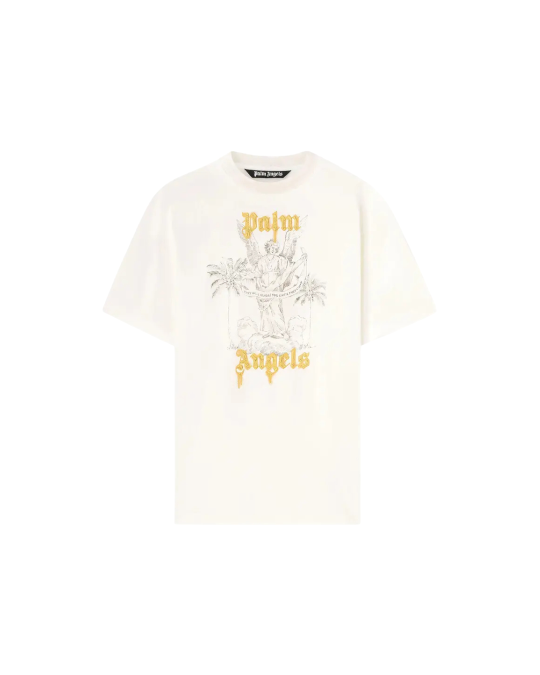 Palm Angels Angel Pencil Tee White