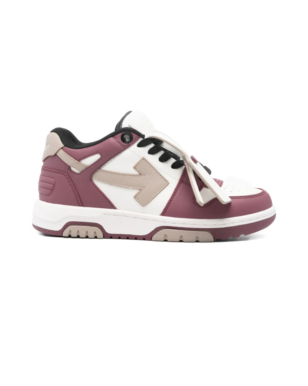 Off White Out Of Office Burgundy White