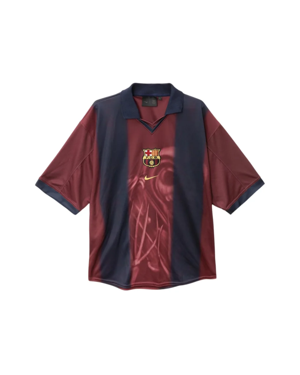 Travis Scott x Nike x FC Barcelona Retro 2000/01 Home Skeleton Jersey