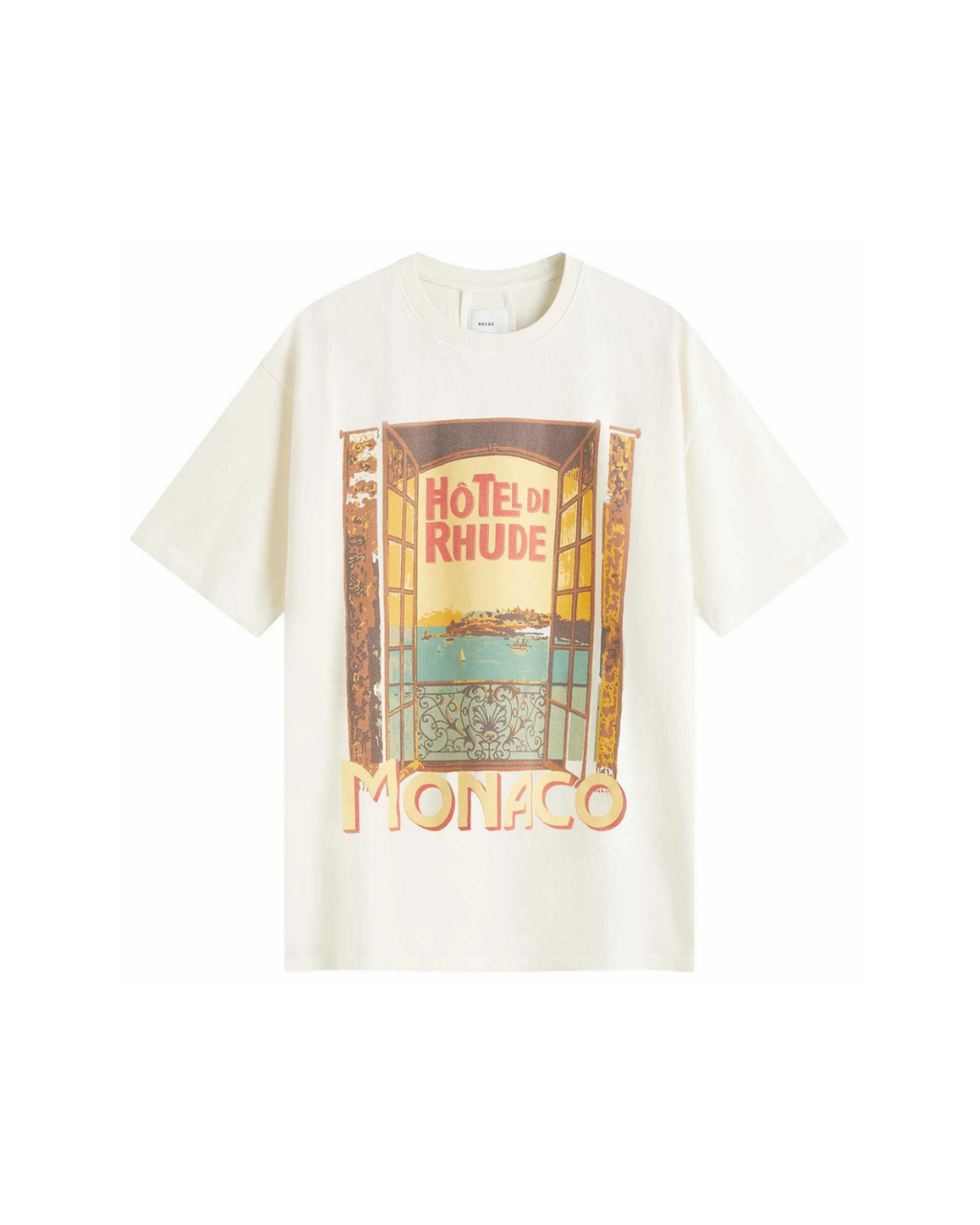 Rhude Hotel Di Monaco Tee Cream