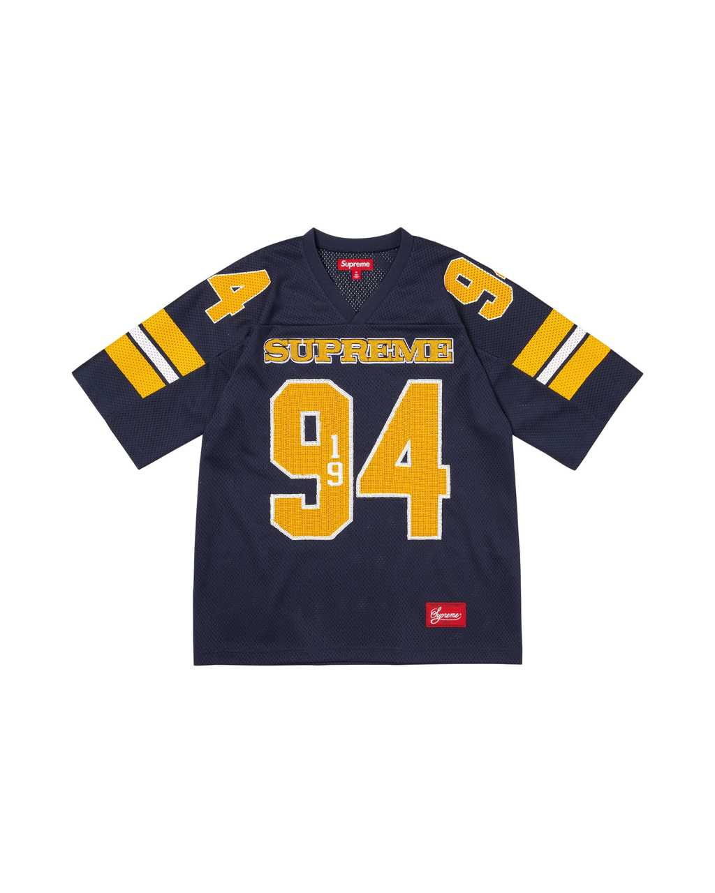 Sequin Football Jersey Navy