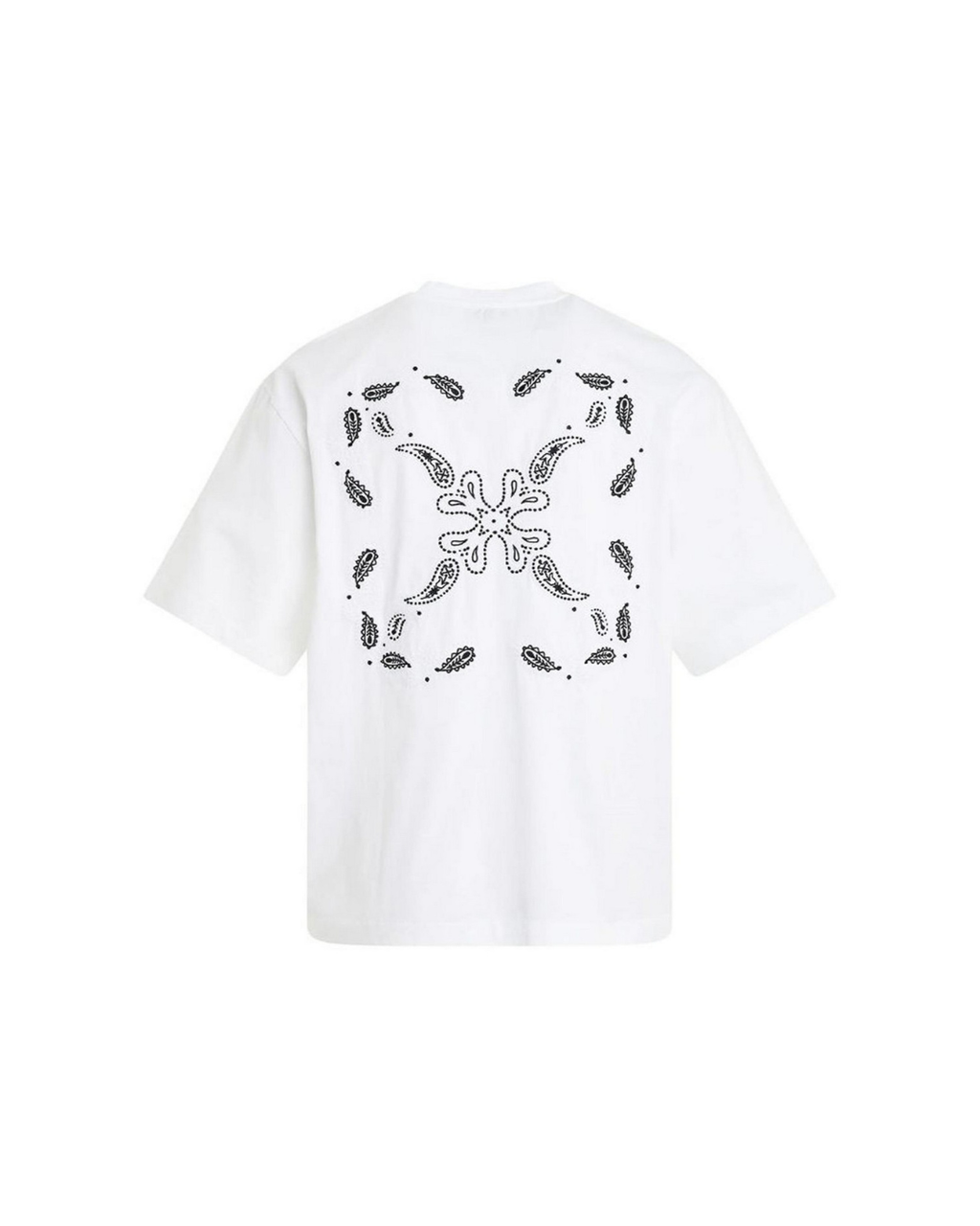 Off White Bandana Arrow Skate Tee White