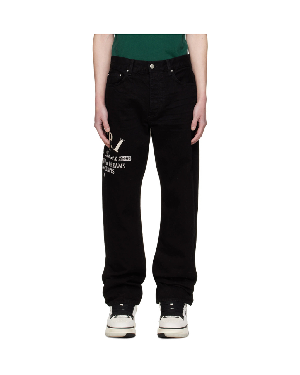 Amiri Distressed Arts District Jeans Black
