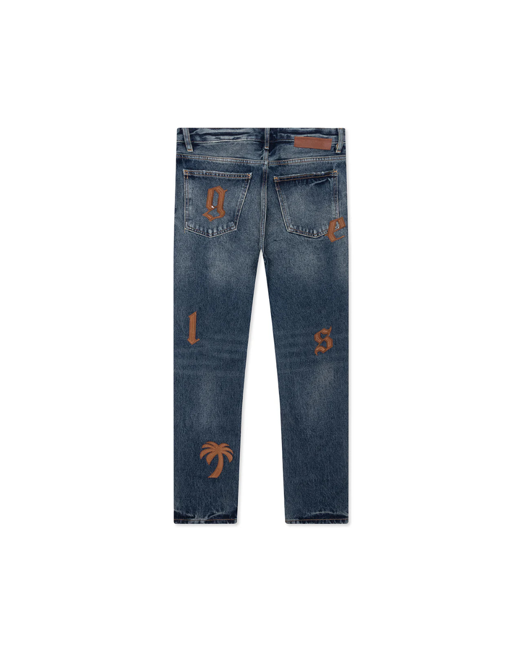 Palm Angels Logo Patch Jean Blue