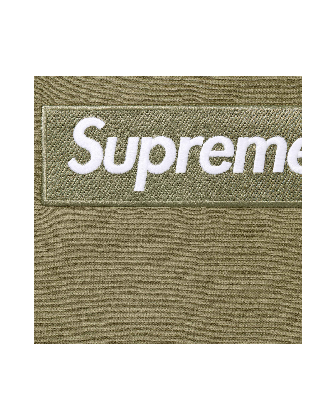 Supreme Box Logo Hooded Sweatshirt Olive