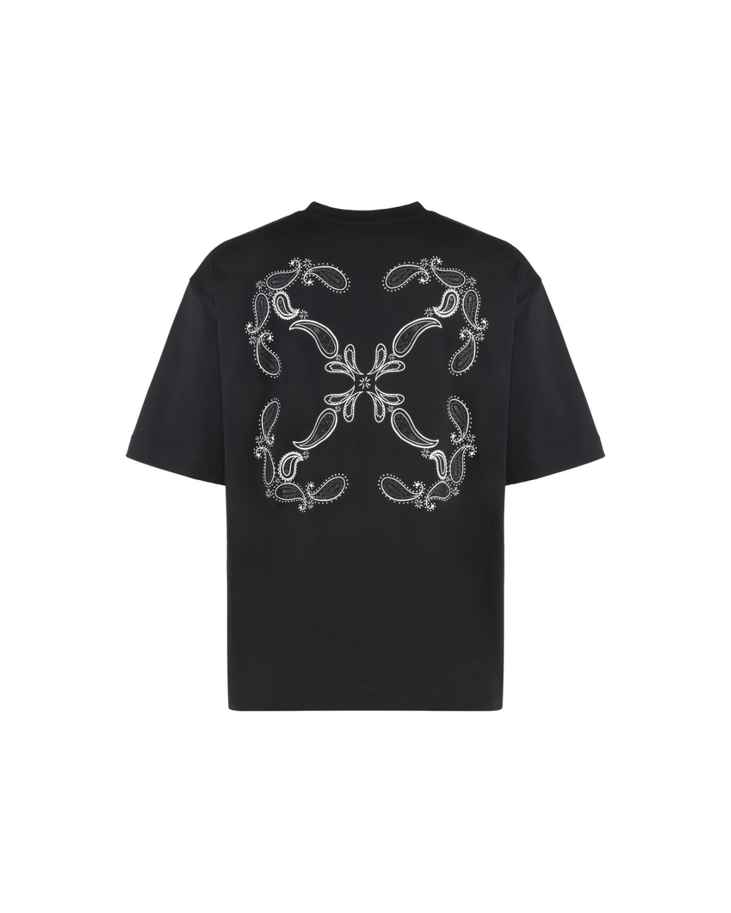 Off White Bandana Arrow Skate Tee Black