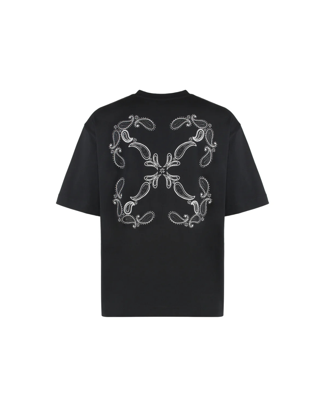 Off White Bandana Arrow Skate Tee Black