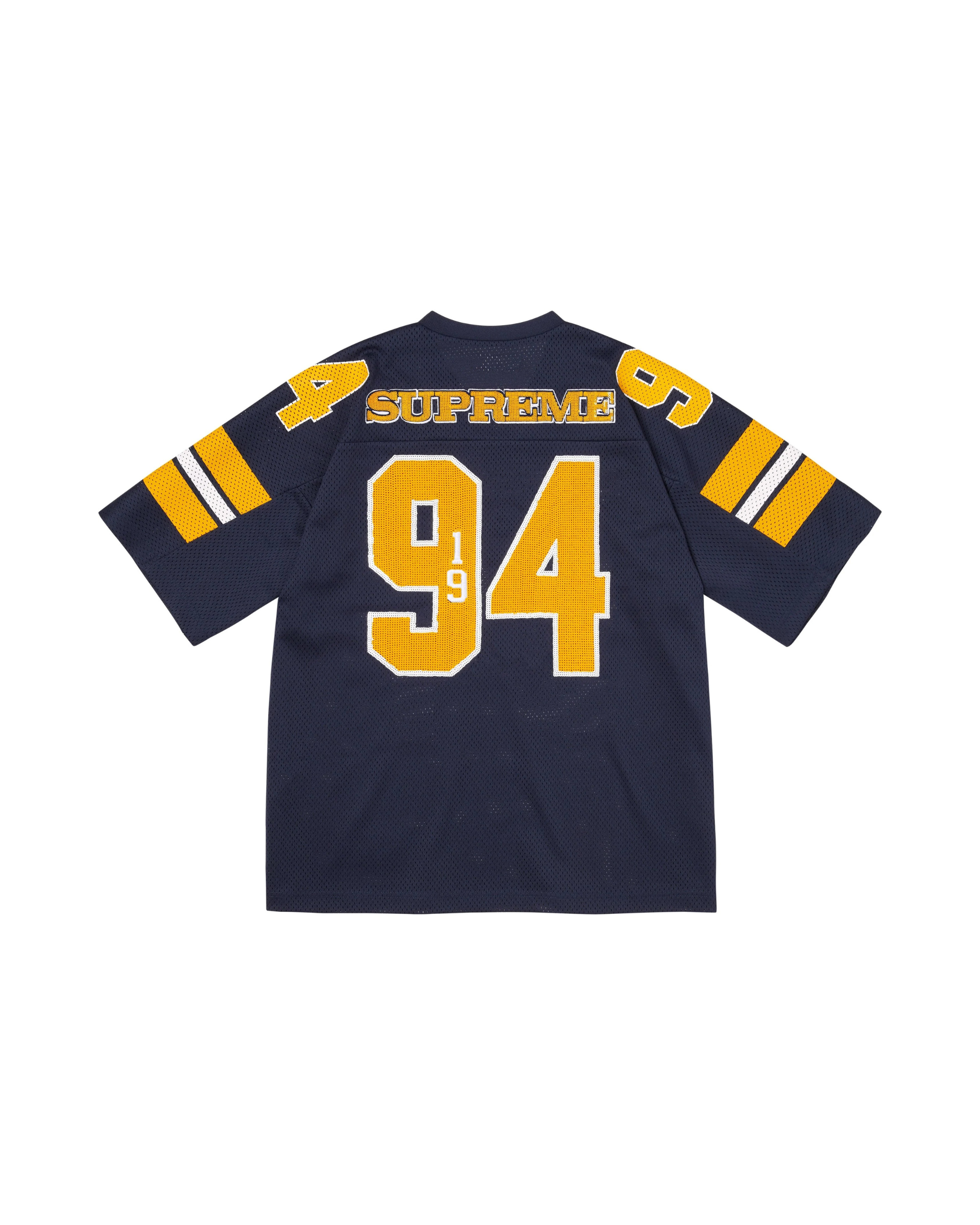 Sequin Football Jersey Navy