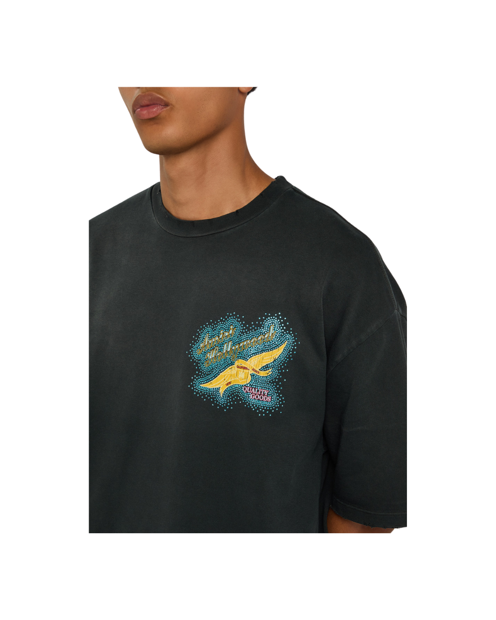 Amiri Crystals Oversize Tee