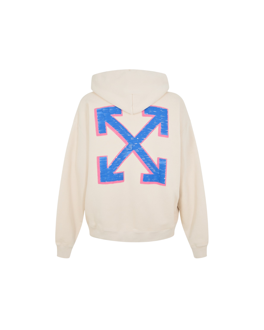 Off White Sketch Arrow Skate Hoodie Beige