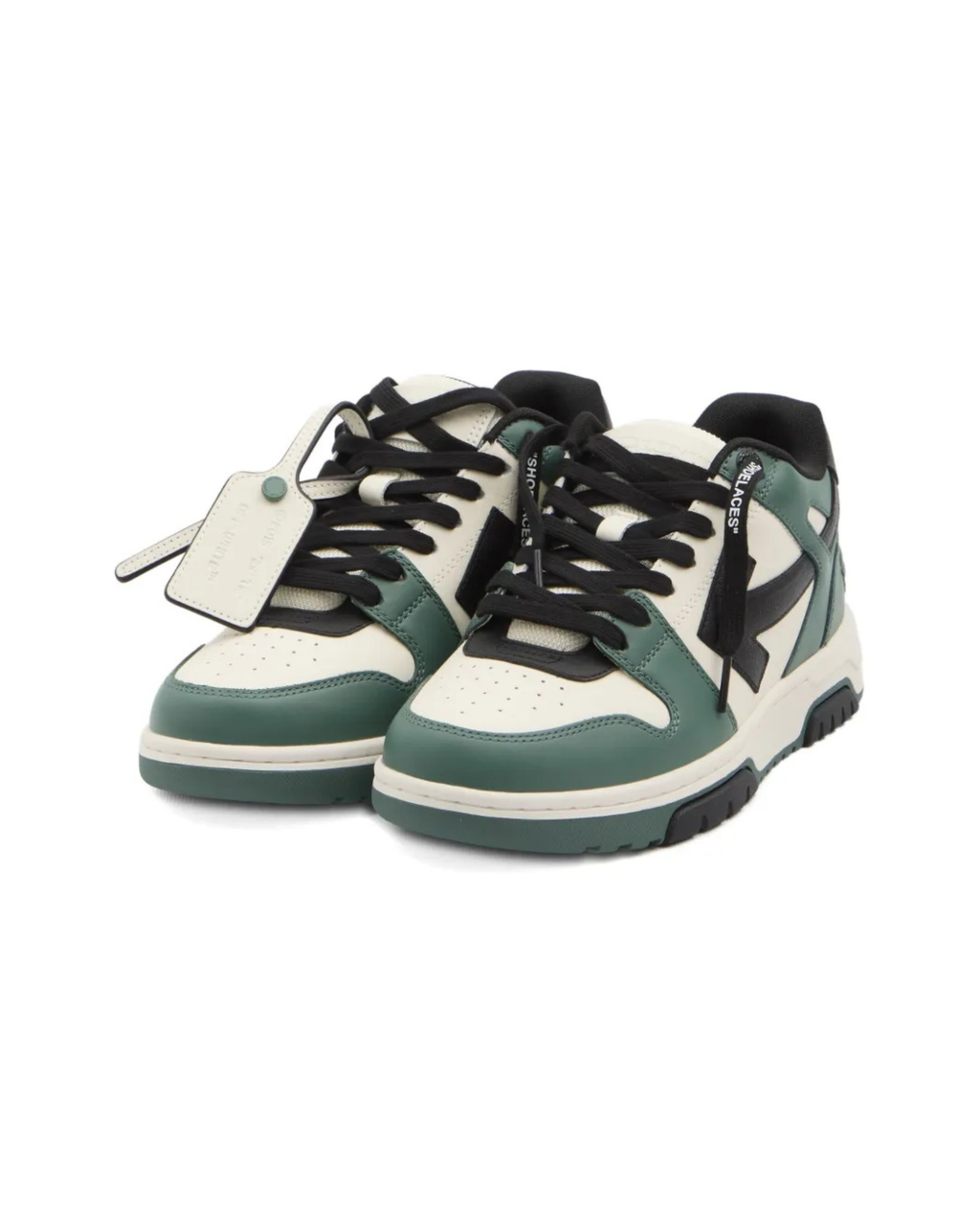 Off White Out Of Office Dark Green Black White