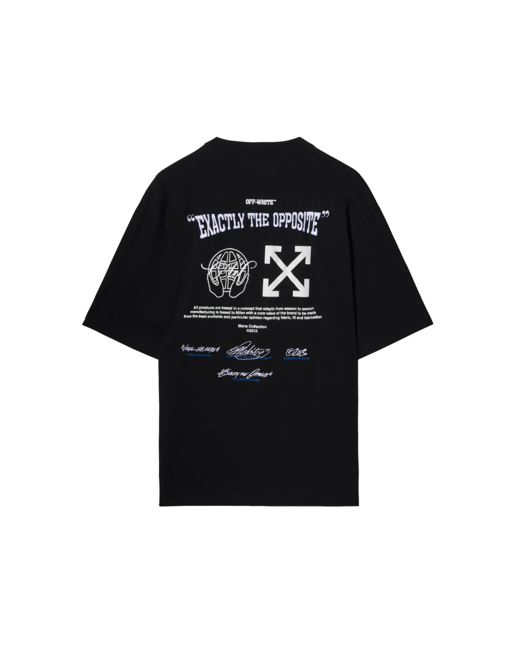 Off White Tee Embroidered Logo Black