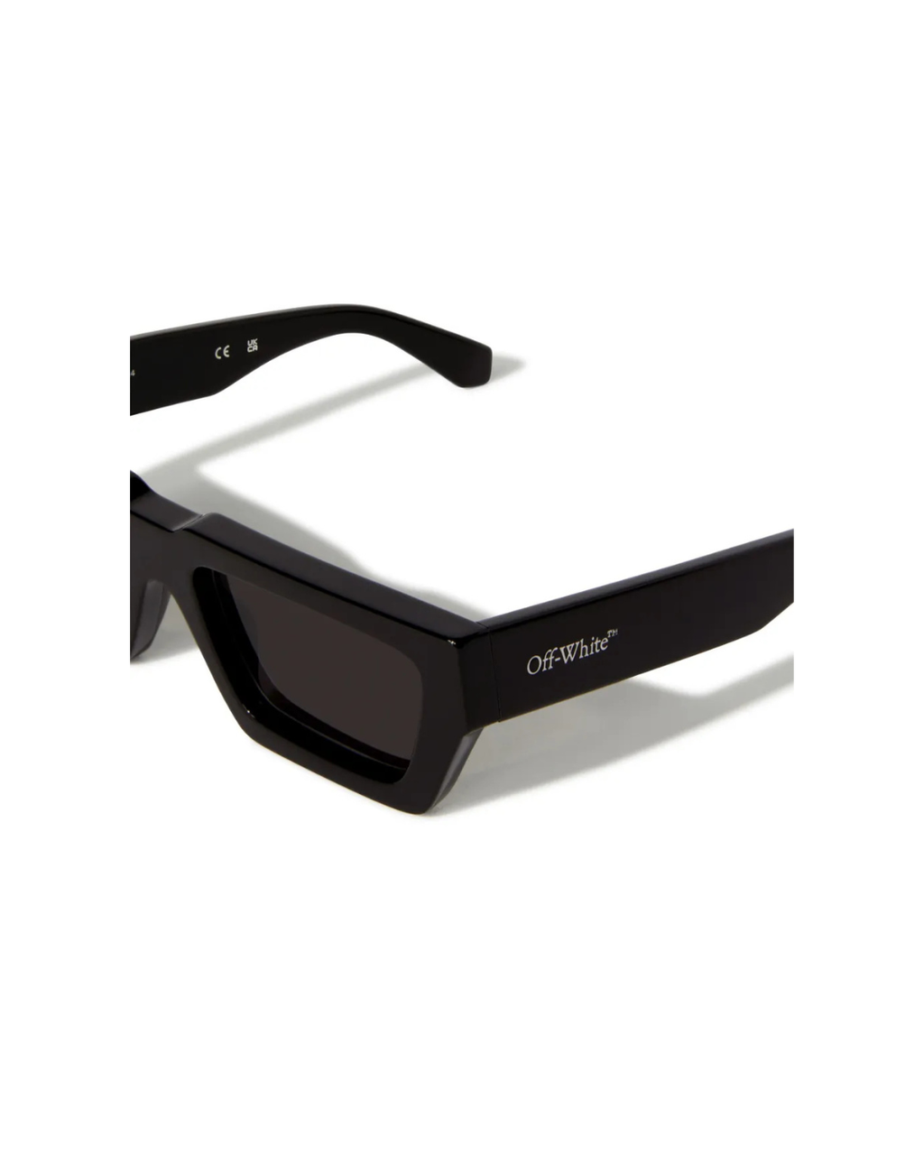 Off White Manchester Rectangular Sunglasses Black