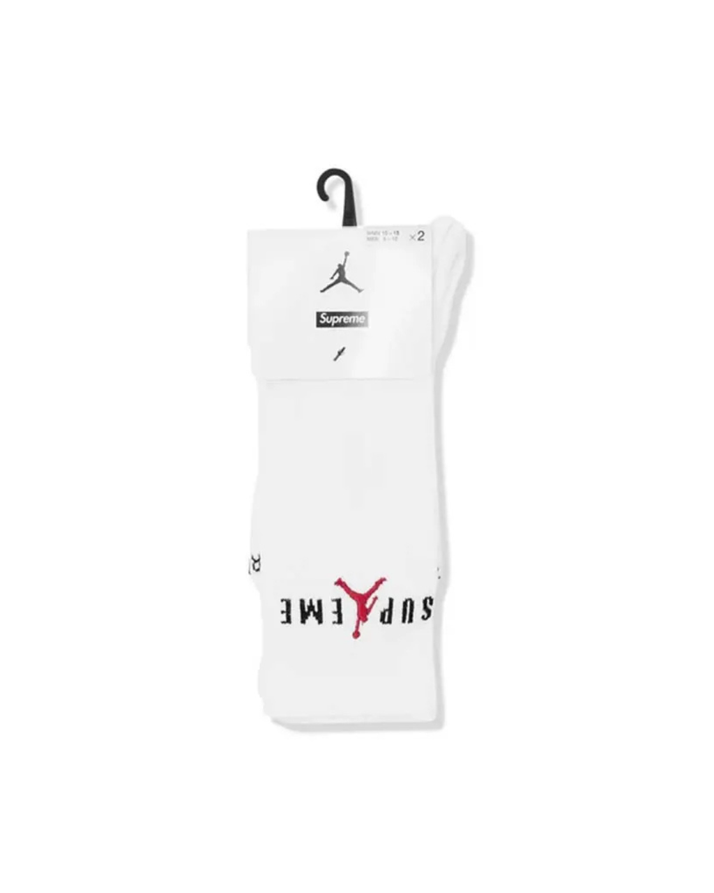 Supreme x Jordan White Crew Socks (2 Pack)
