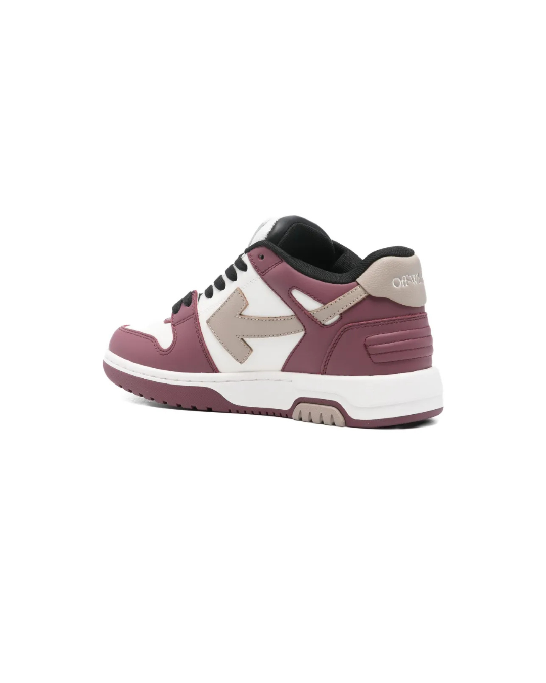 Off White Out Of Office Burgundy White