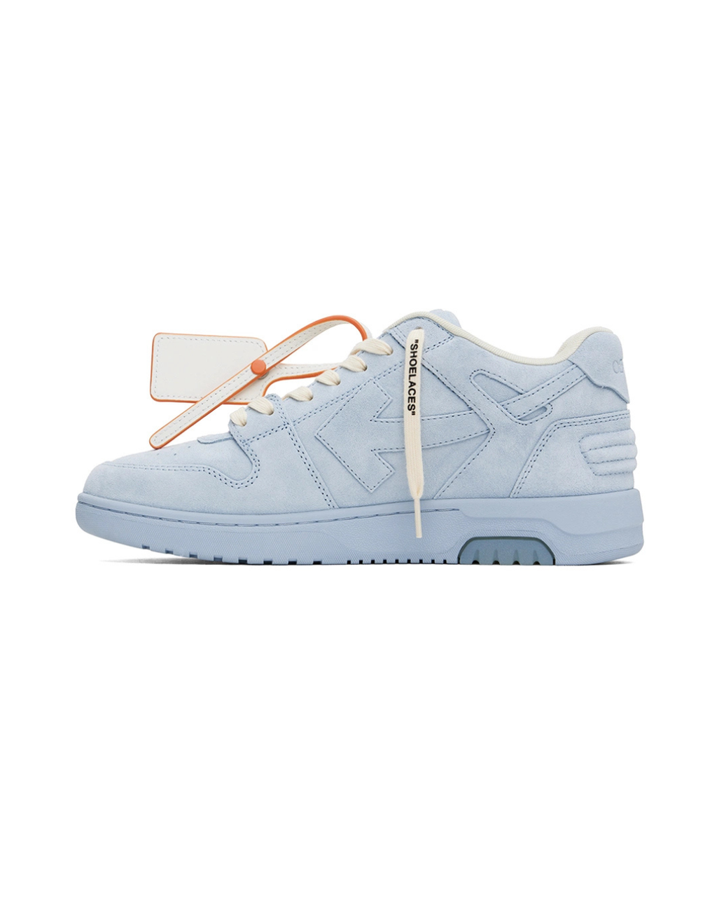 Off White Out Of Office Suede Light Blue