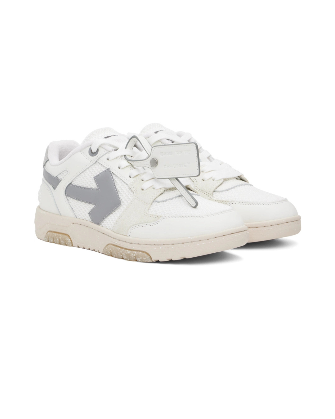 Off White Slim Out Of Office Grey White