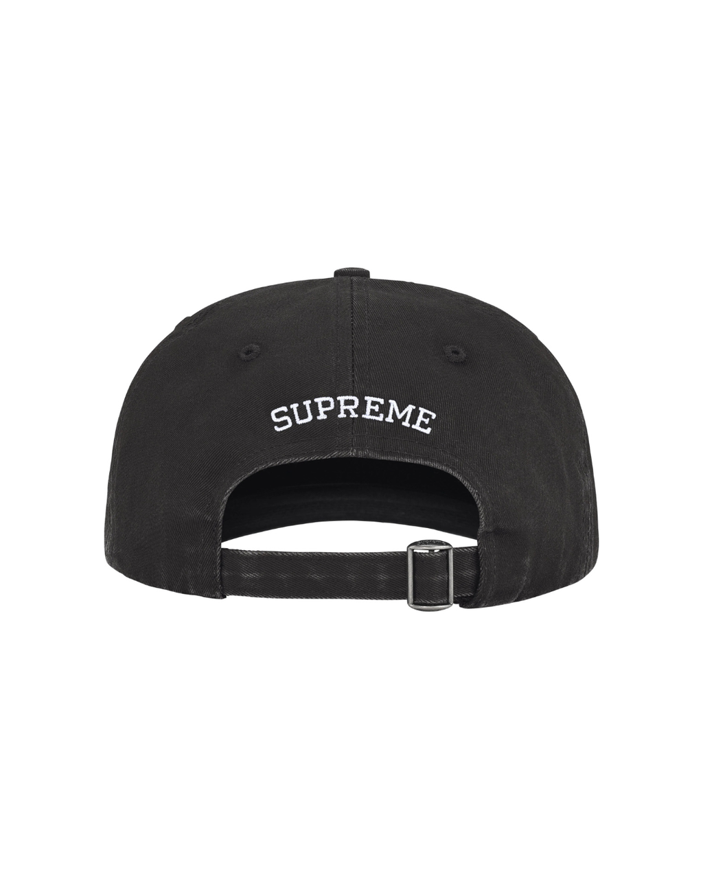 Supreme Pigment Coated 2-Tone S Logo 6-Panel Black