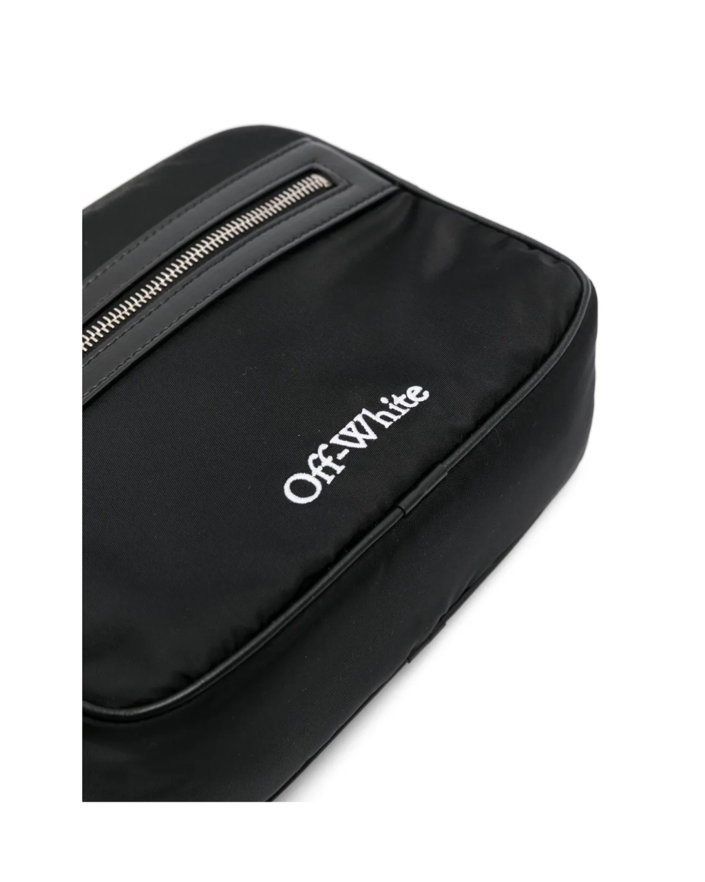 Off White Outdoor Nylon Camera Bag