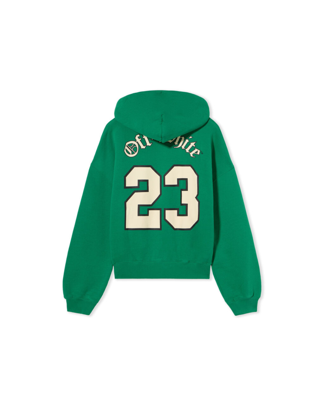 Off White Hoodie Green Football
