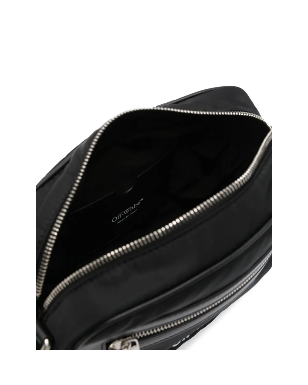 Off White Outdoor Nylon Camera Bag