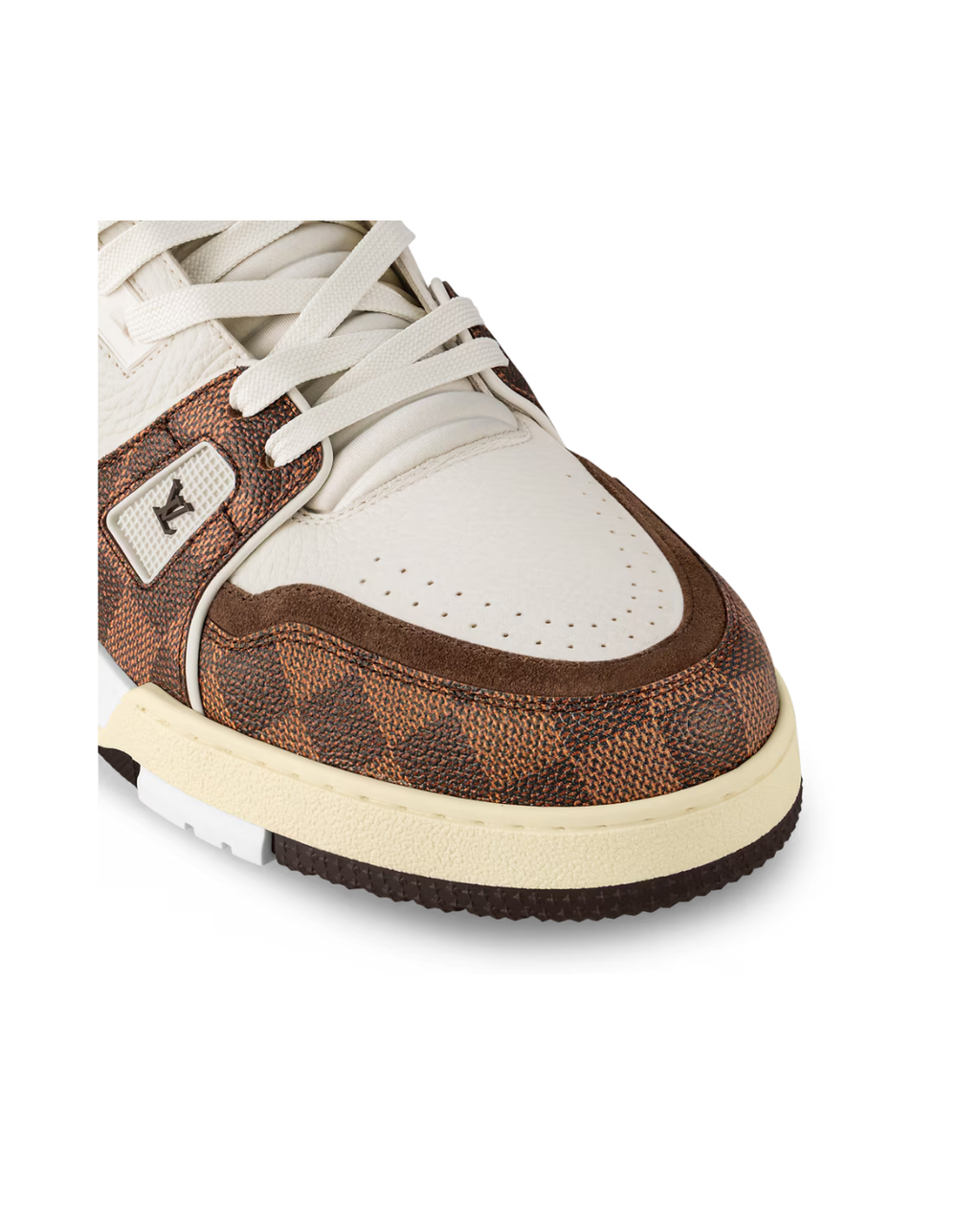 Louis Vuitton Trainer White Moka Brown