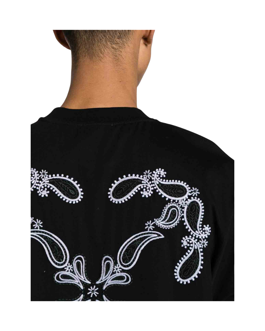 Off White Bandana Arrow Skate Tee Black