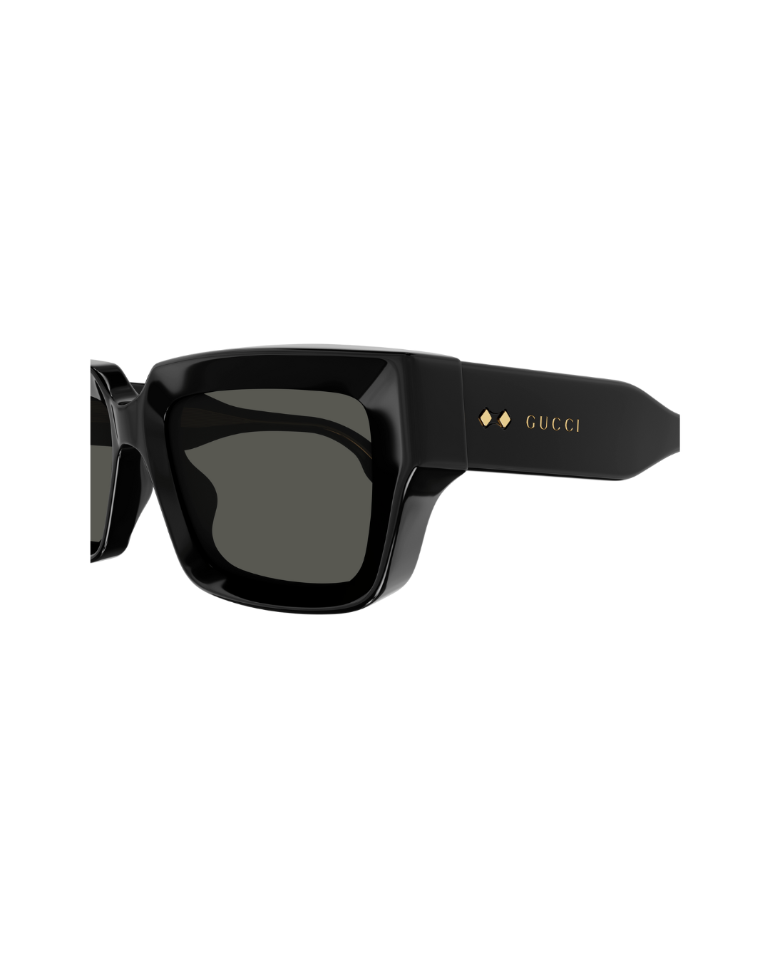 Gucci Rectangle Sunglasses Black