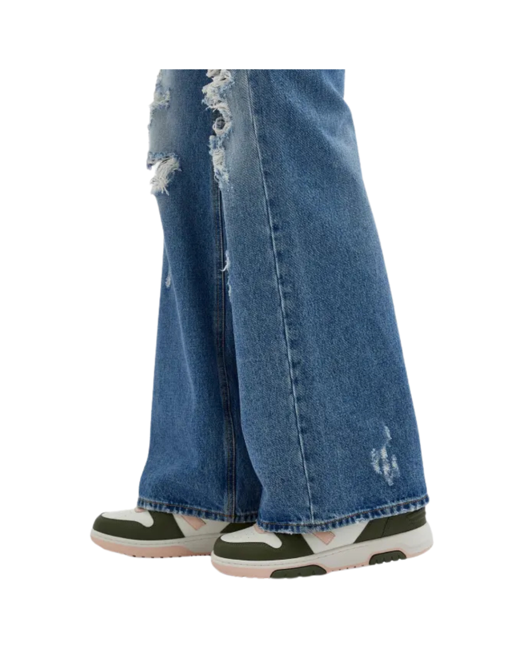 Off White Out Of Office White Green Pink