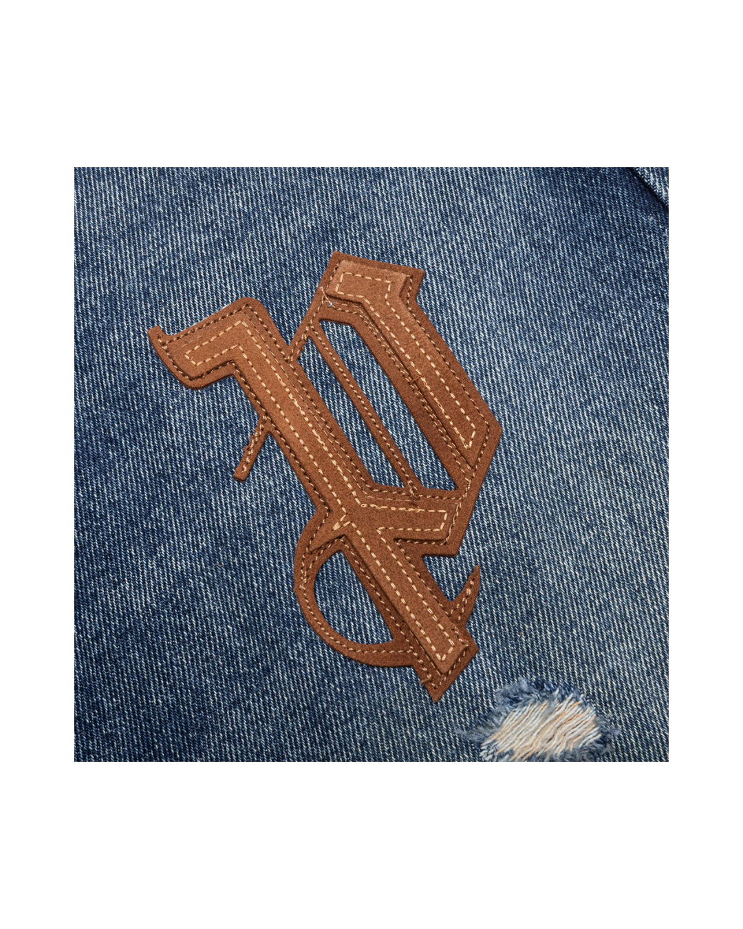 Palm Angels Logo Patch Jean Blue