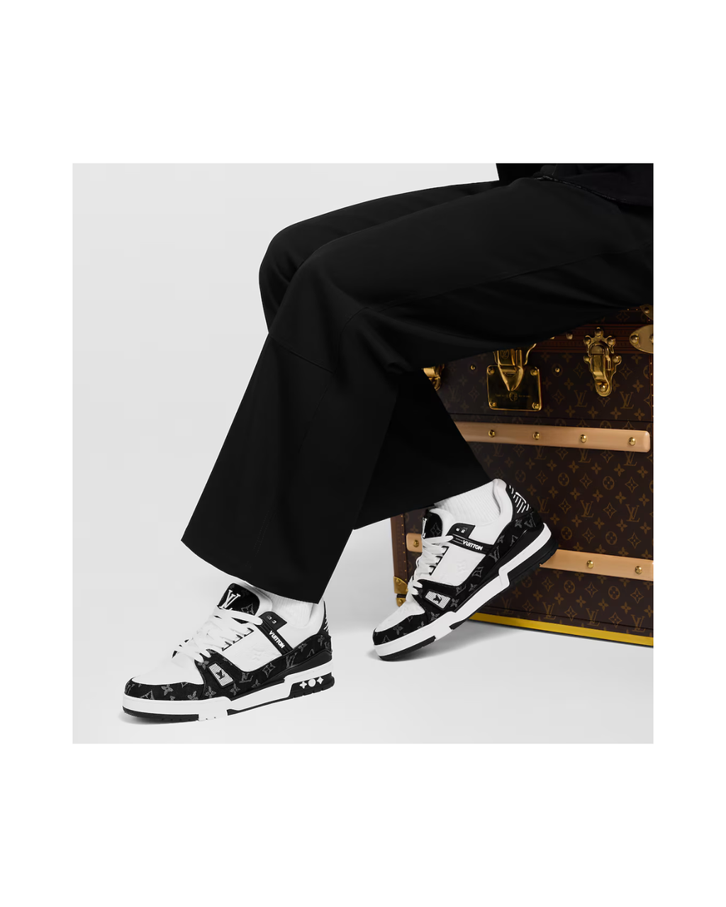 Louis Vuitton Trainer Black White